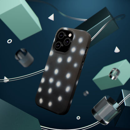 MagSafe "coconut noir polka dot" airbrush iPhone case