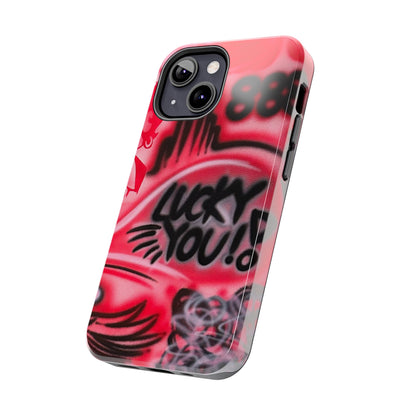 "LUCKY YOU! PT. 2" airbrush iPhone case