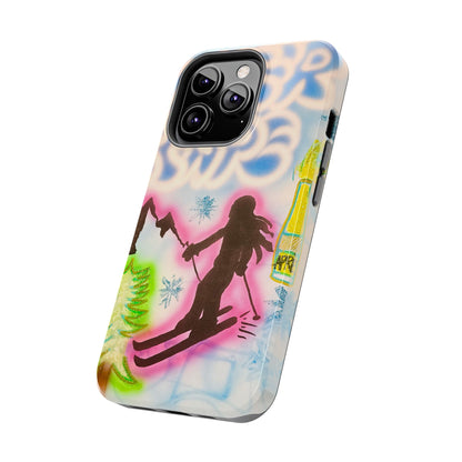 "winter escape" airbrush iPhone case