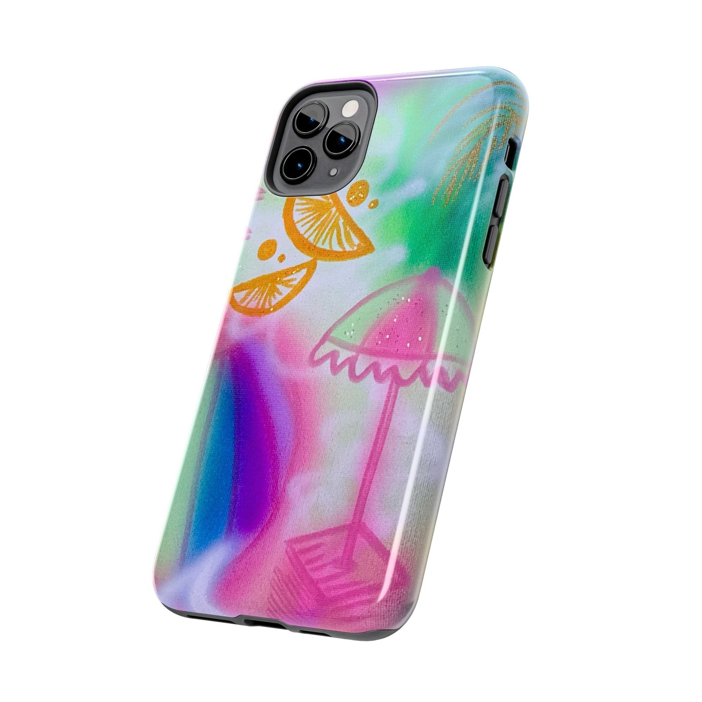 "on the beach" airbrush iPhone case