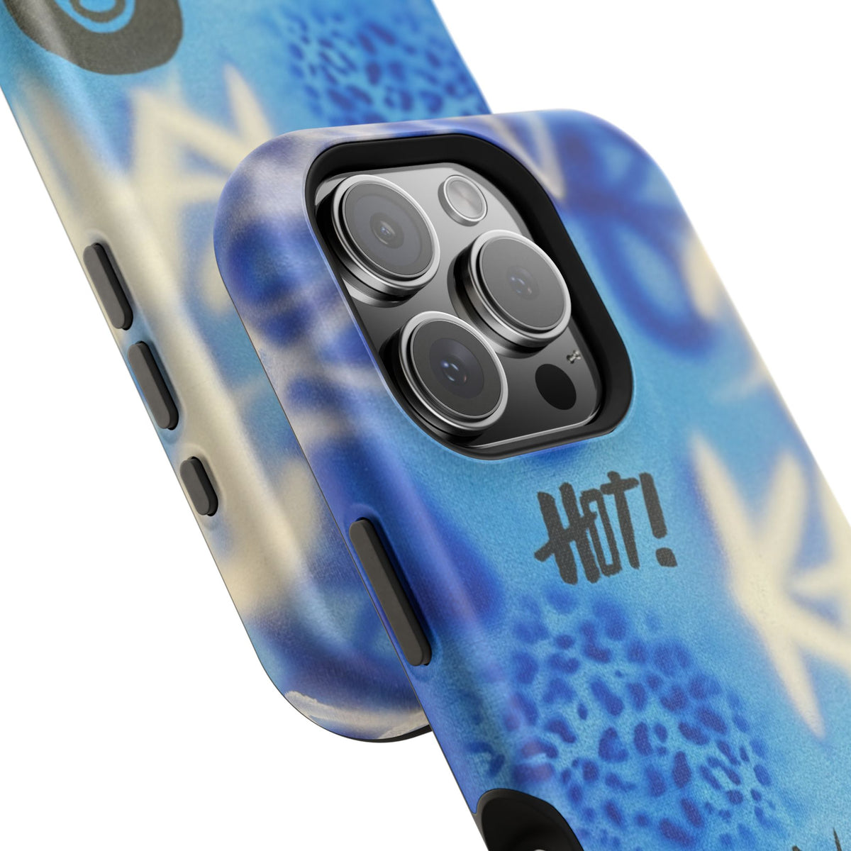 MagSafe "brilliant blues" airbrush iPhone case