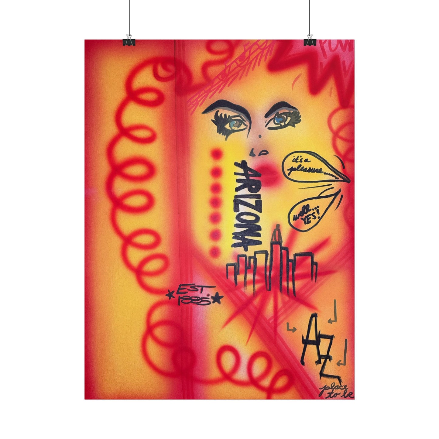 "tempe, az" airbrush rolled print