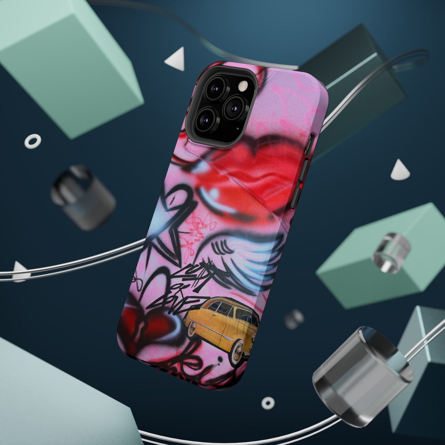 MagSafe "lust or love" airbrush iPhone case