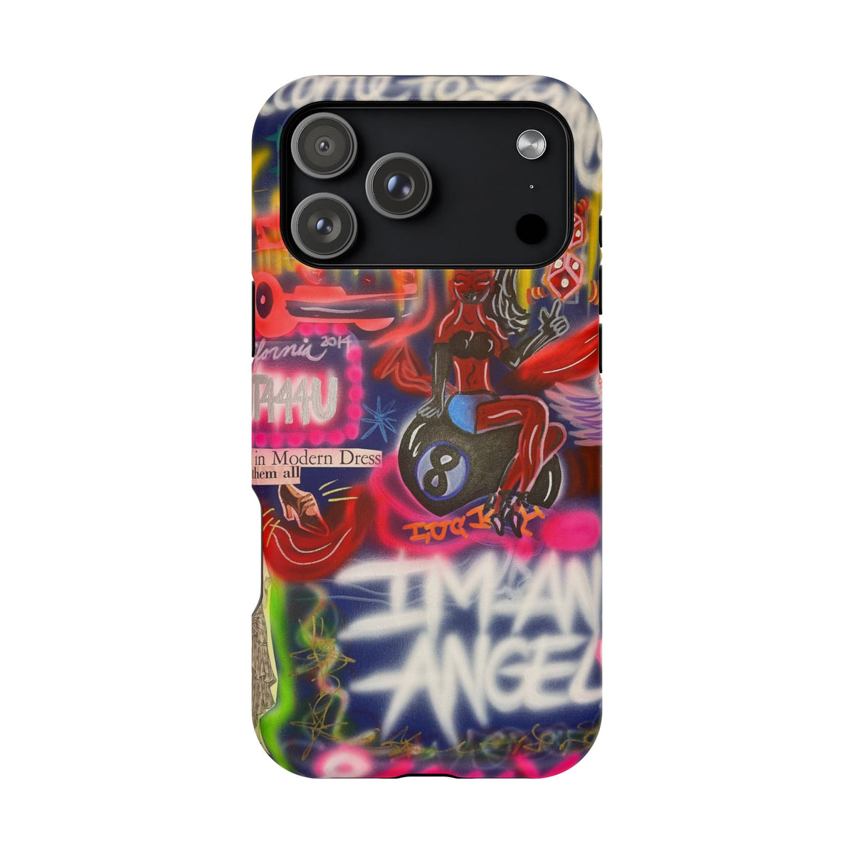 MagSafe "im an angel" airbrush iPhone case