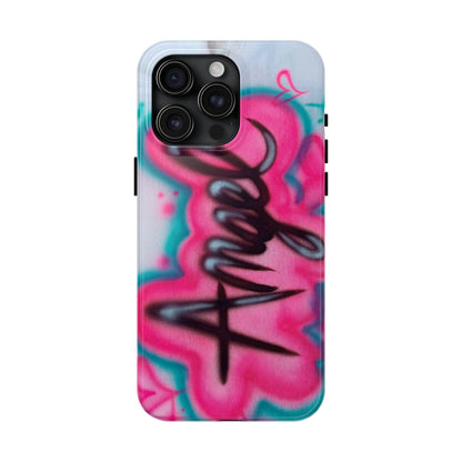 "angel" airbrush iPhone case