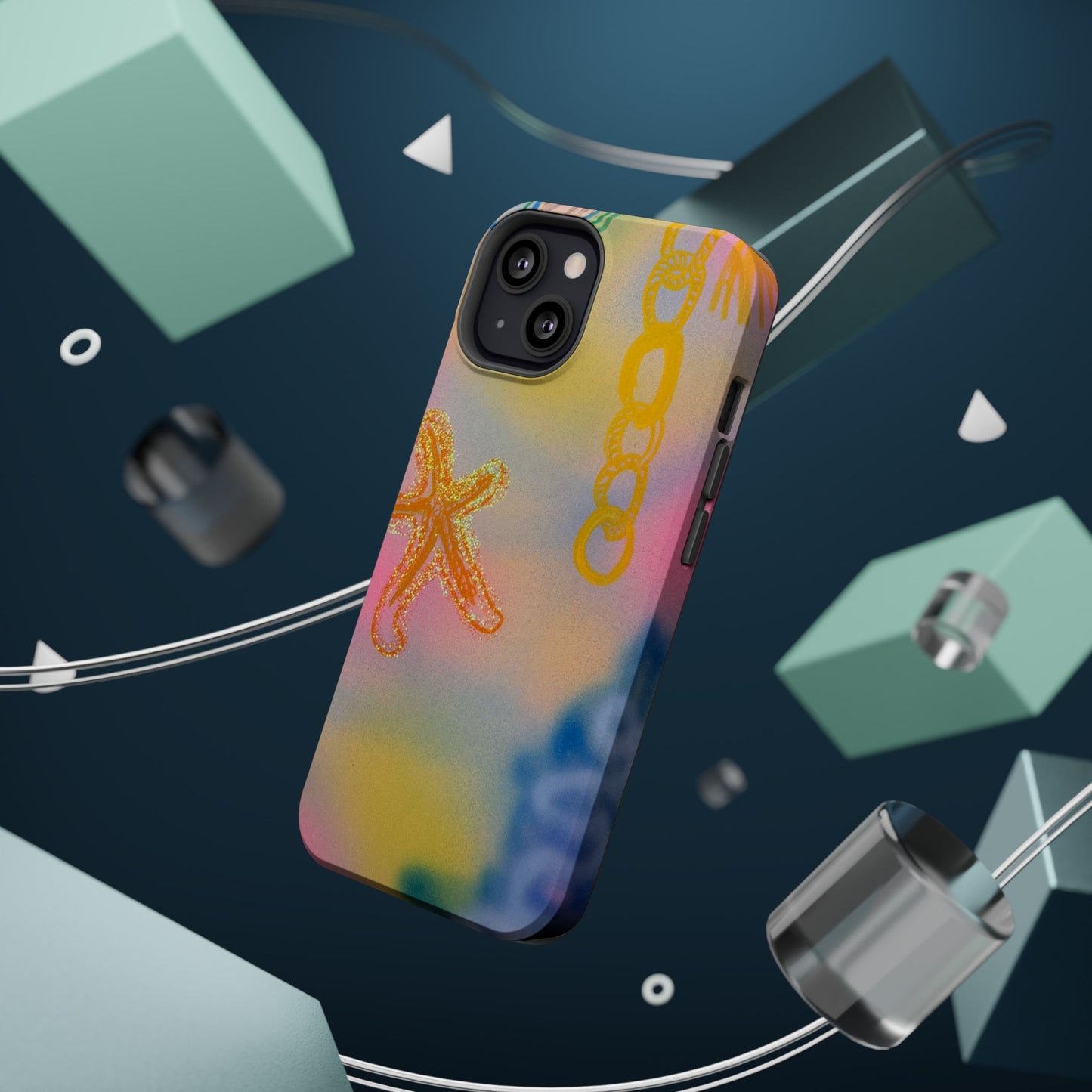 MagSafe "sweet starfish" airbrush iPhone case