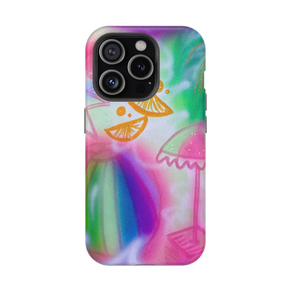 MagSafe "on the beach" airbrush iPhone case