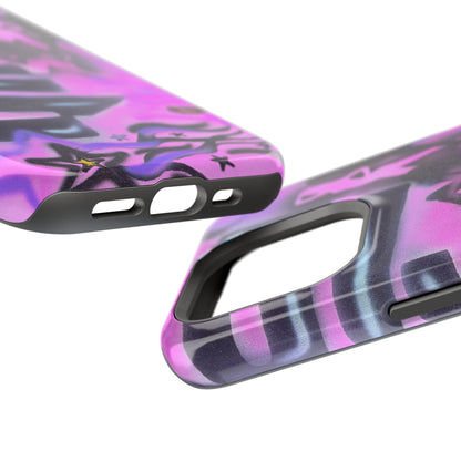 MagSafe "neon nights" airbrush iPhone case