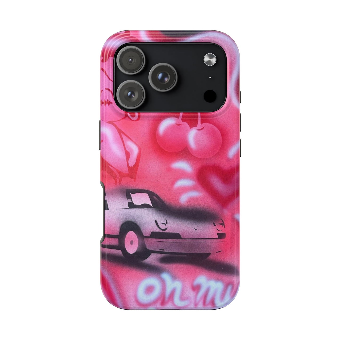"on her way" airbrush iPhone case
