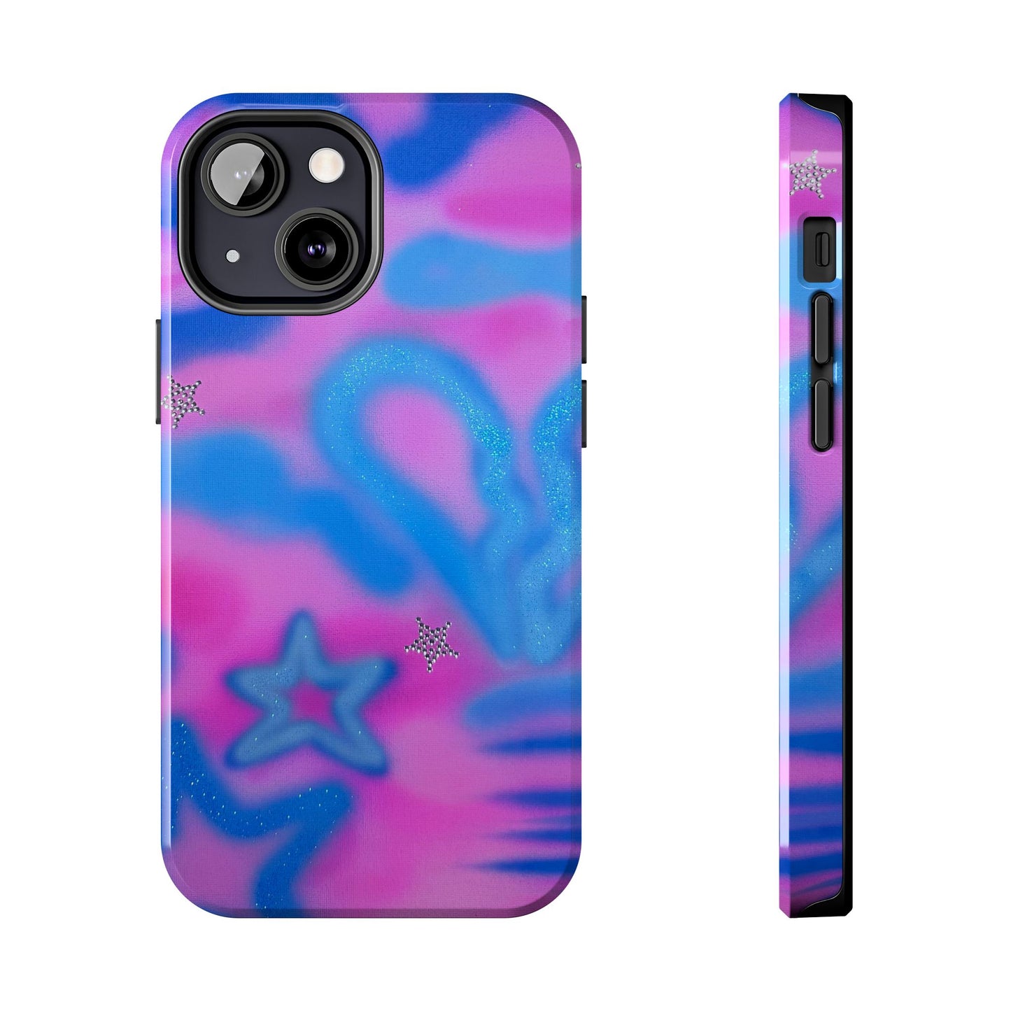 "blue camo" airbrush iPhone case