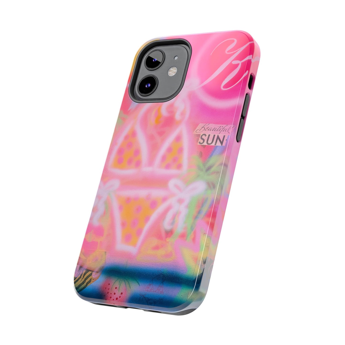 "santa monica strawberry" airbrush iPhone case
