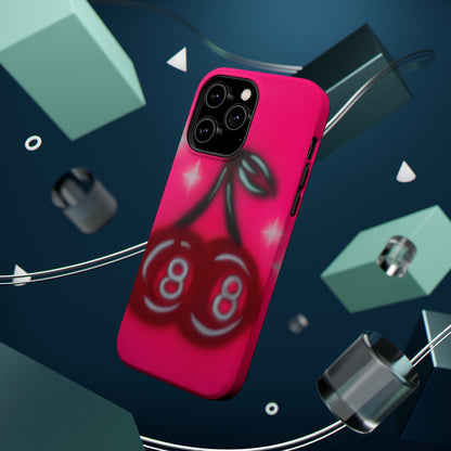 MagSafe "cherry 8ball" airbrush iPhone case