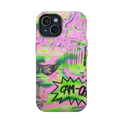 MagSafe "green camo" airbrush iPhone case
