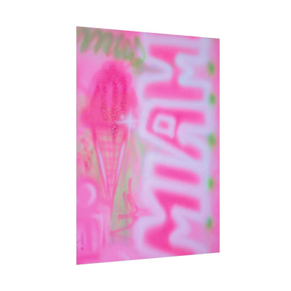 "sunset sorbet" airbrush rolled print