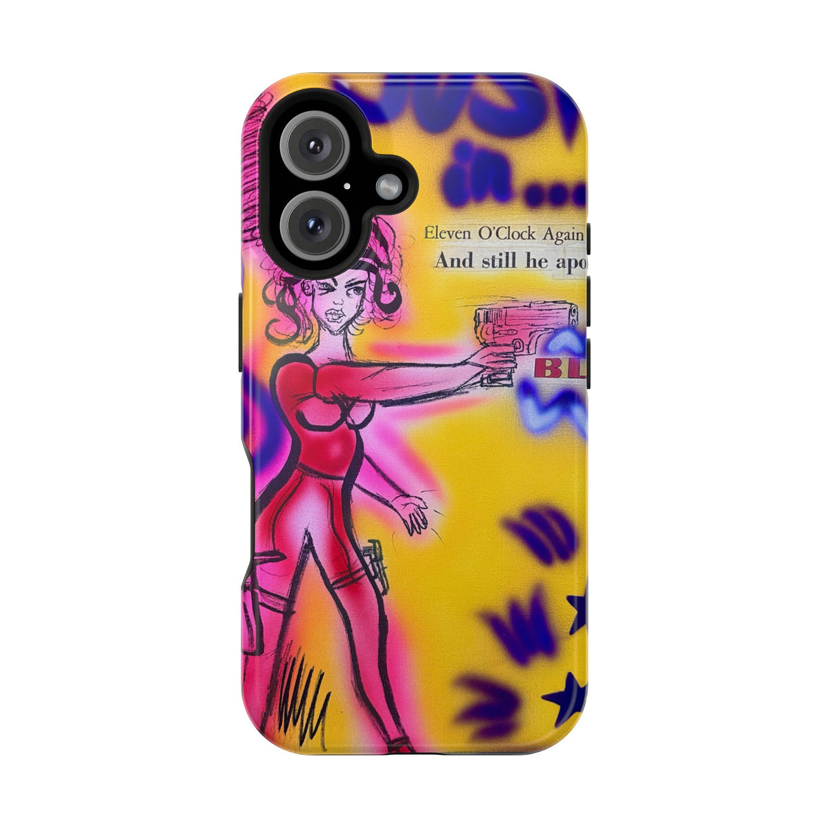 MagSafe "spiraling thoughts" airbrush iPhone case