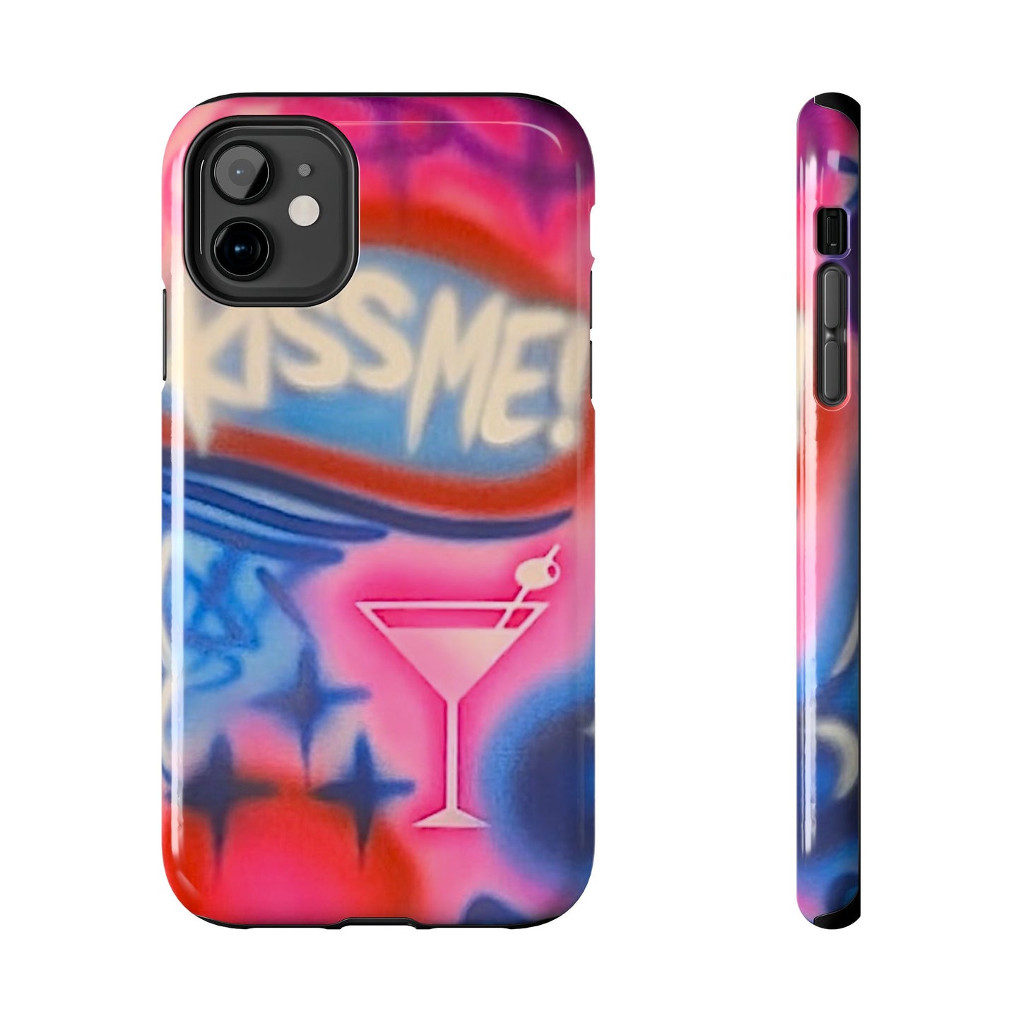 "kiss me pt. 2" airbrush iPhone case