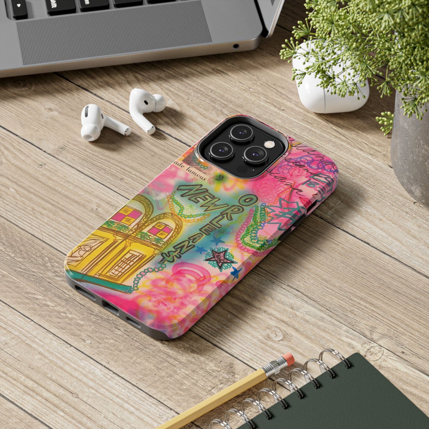 "new orleans, la" airbrush iPhone case