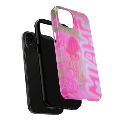 "sunset sorbet" airbrush iPhone case