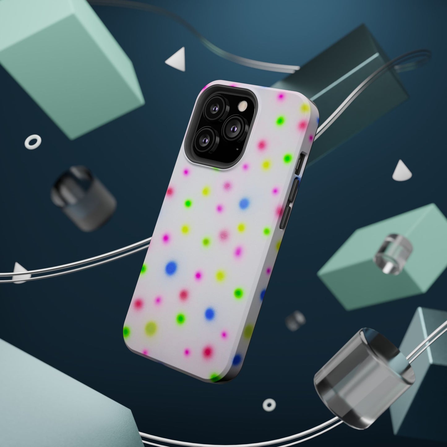 MagSafe "birthday cake polka dot" airbrush iPhone case