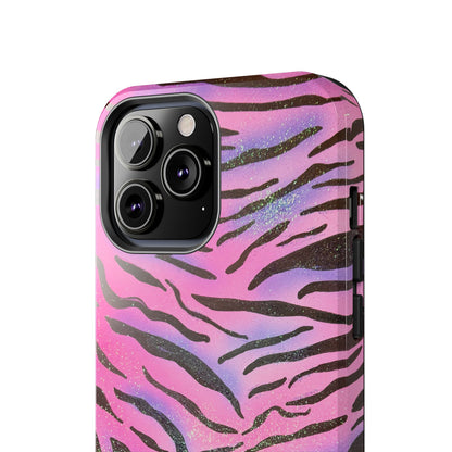 "glitter zebra" airbrush iPhone case