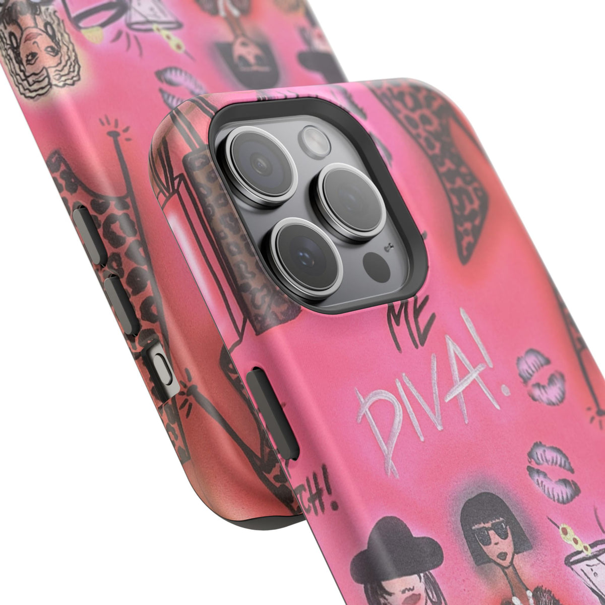 MagSafe "party diva" airbrush iPhone case