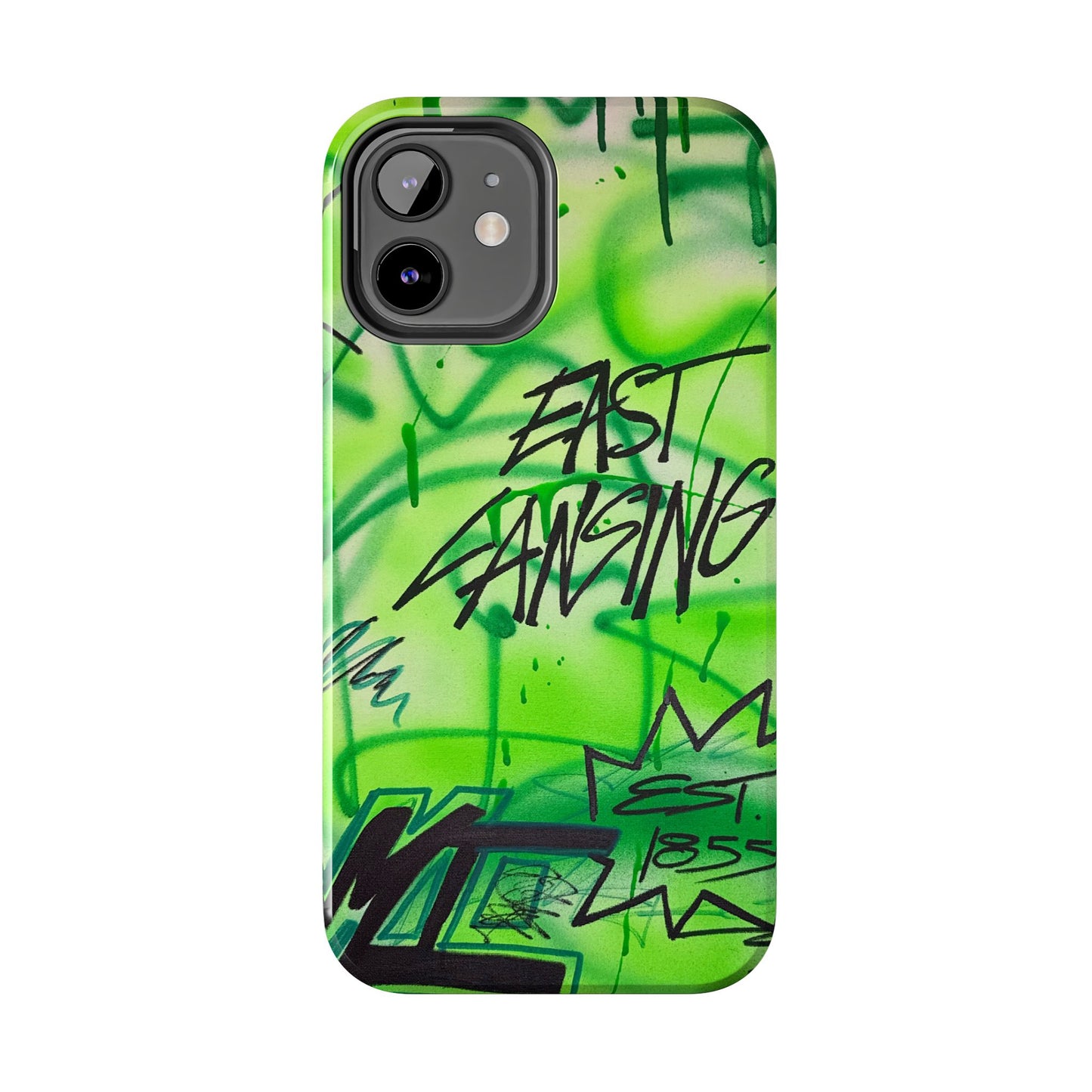 "east lansing, mi" airbrush iPhone case