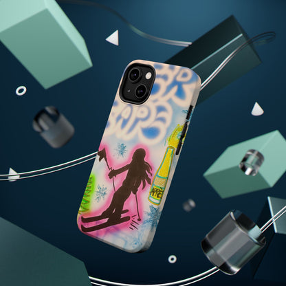 MagSafe "winter escape" airbrush iPhone case