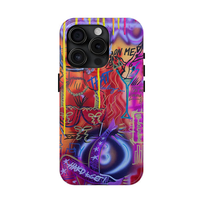 "shots on me" airbrush iPhone case