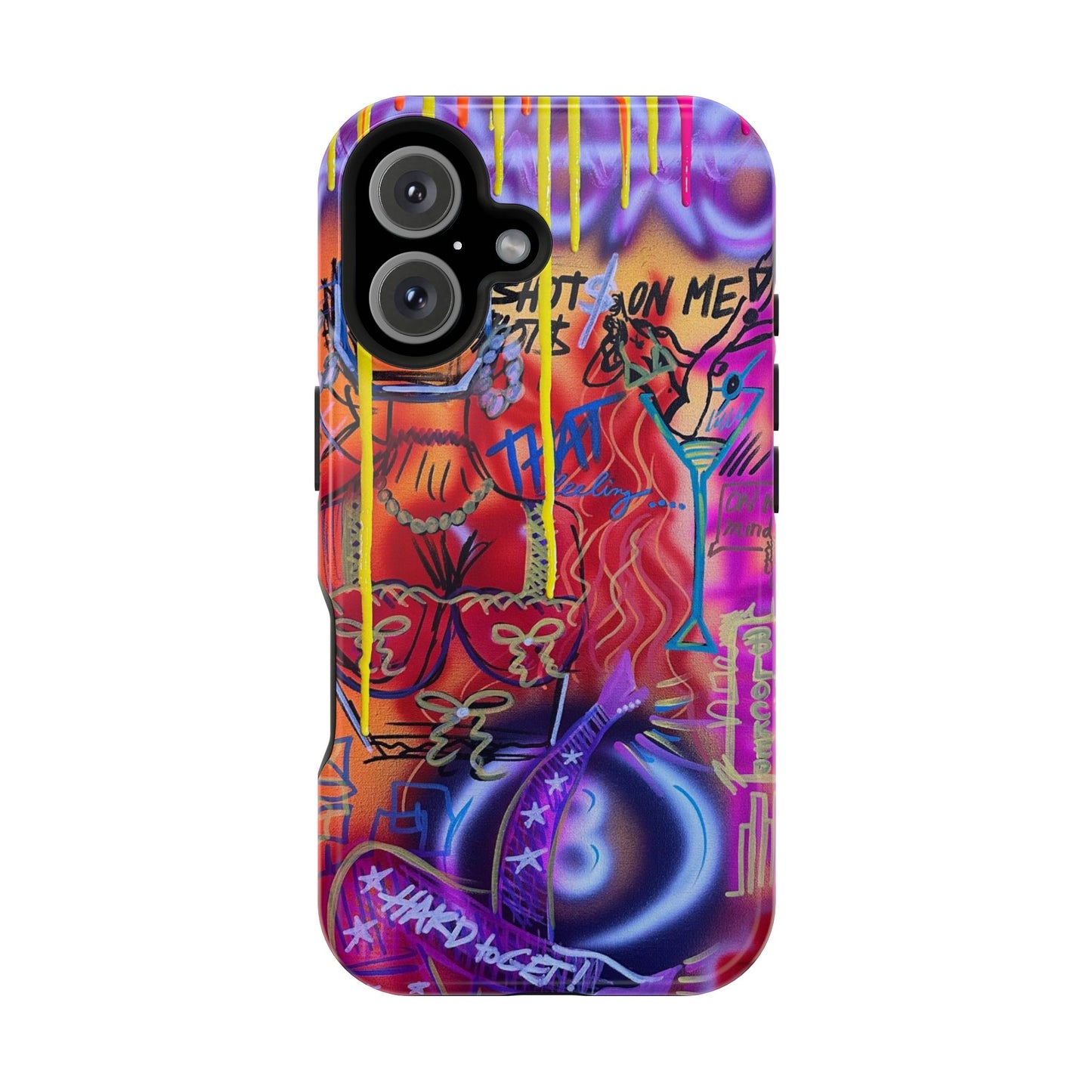 MagSafe "shots on me!" Airbrush iPhone Hülle