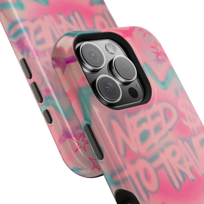 MagSafe "need $$ to travel" airbrush iPhone case