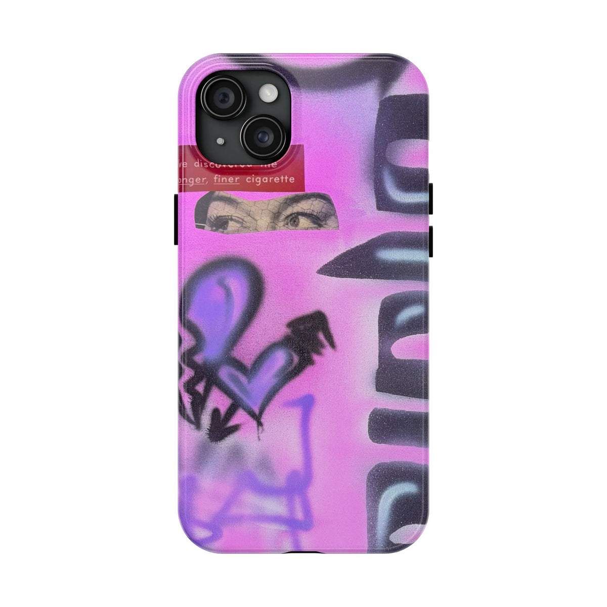 "Lila Prinzessin" Airbrush iPhone Hülle