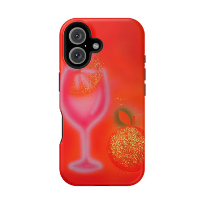 MagSafe "aperol spritz" airbrush iPhone case
