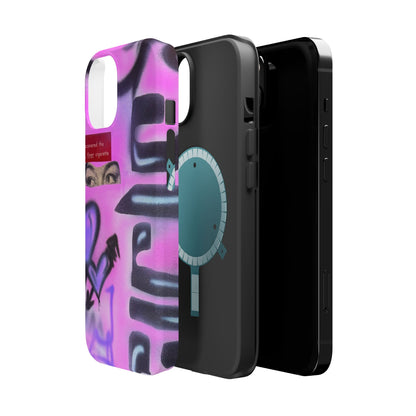 MagSafe "purple princess" airbrush iPhone case