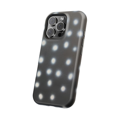 MagSafe "coconut noir polka dot" airbrush iPhone case