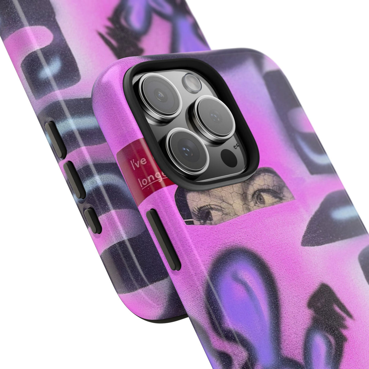 "Lila Prinzessin" Airbrush iPhone Hülle