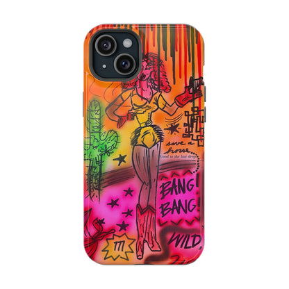 MagSafe "wild, wild west" airbrush iPhone case