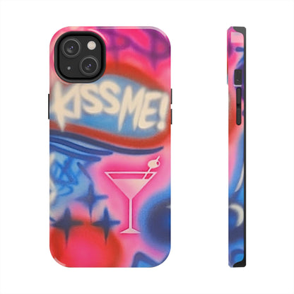 "kiss me pt. 2" airbrush iPhone case
