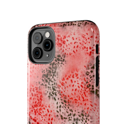 "red cheetah" airbrush iPhone case