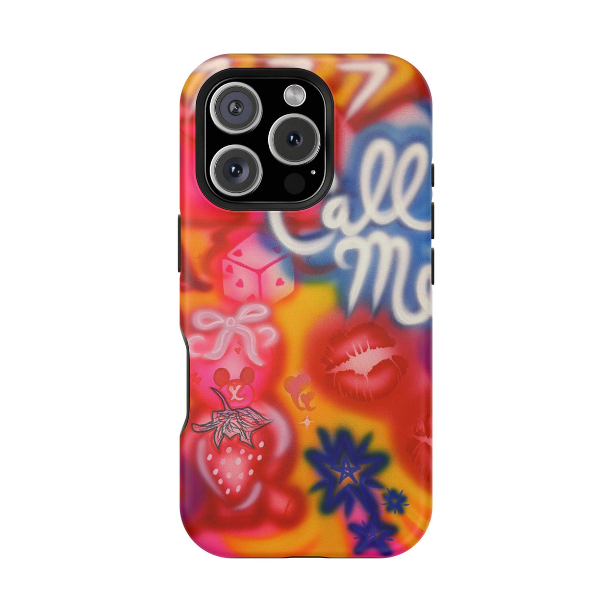 MagSafe "CALL ME!" airbrush iPhone case