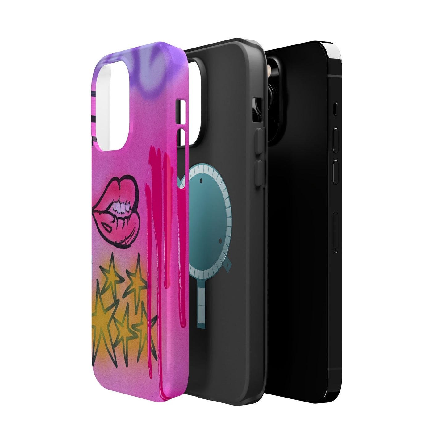 MagSafe "star drip" airbrush iPhone case