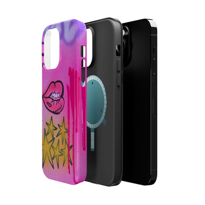 MagSafe "star drip" airbrush iPhone case