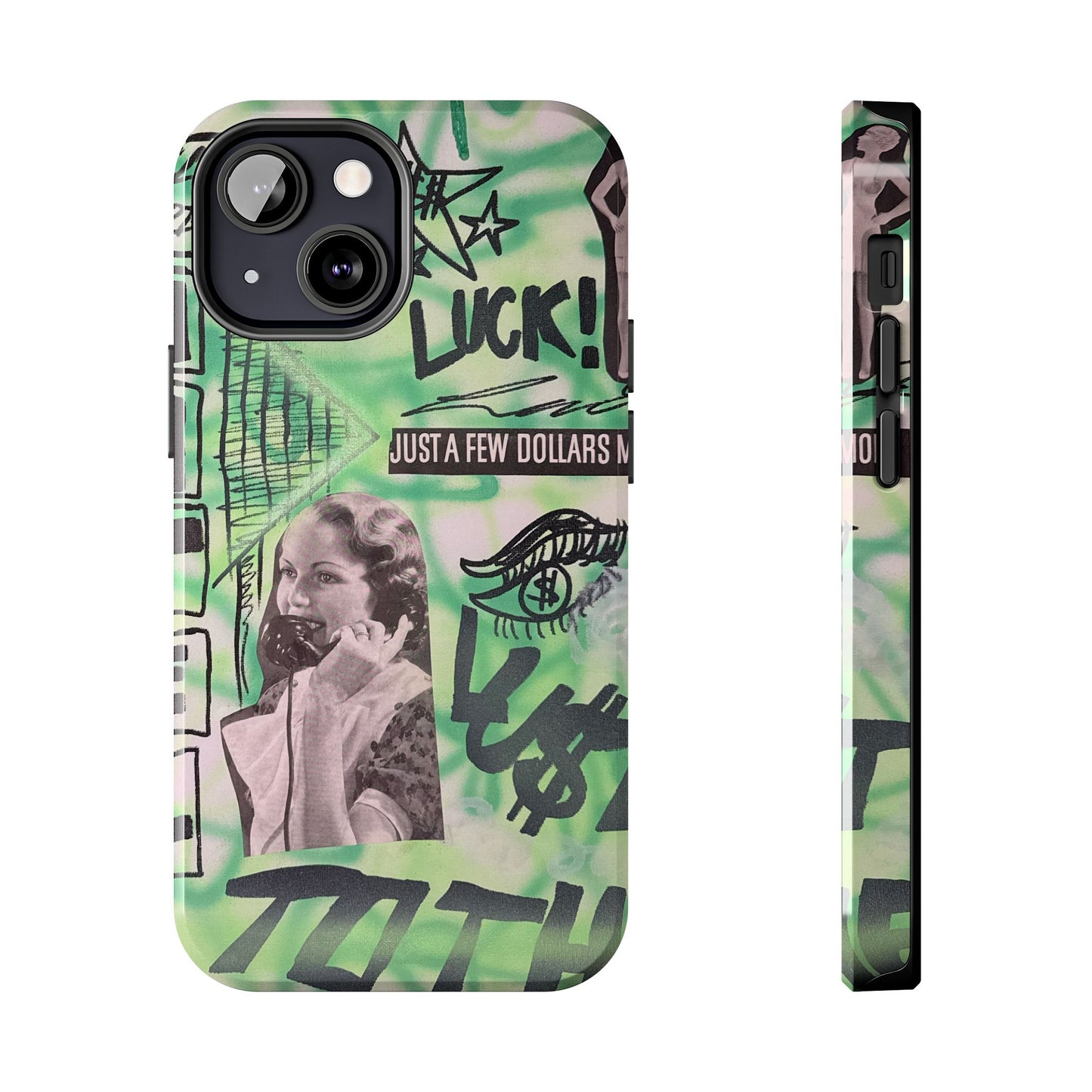 "lust over luck" airbrush iPhone case