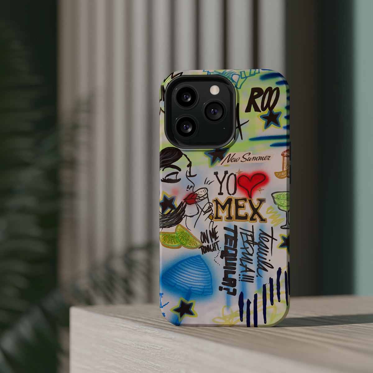 MagSafe "salted lime" airbrush iPhone case