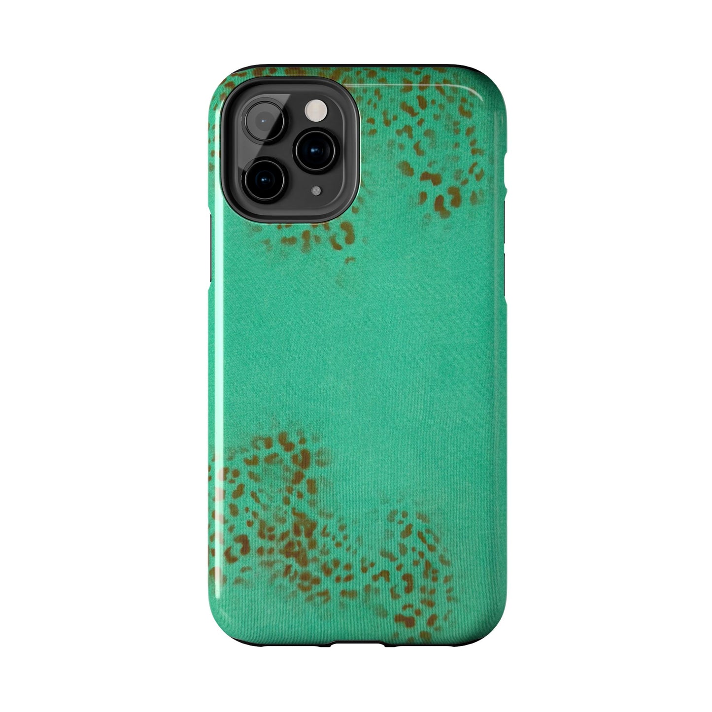 "teal cheetah" airbrush iPhone case