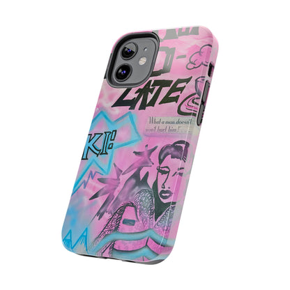"avant le ski" airbrush iPhone case