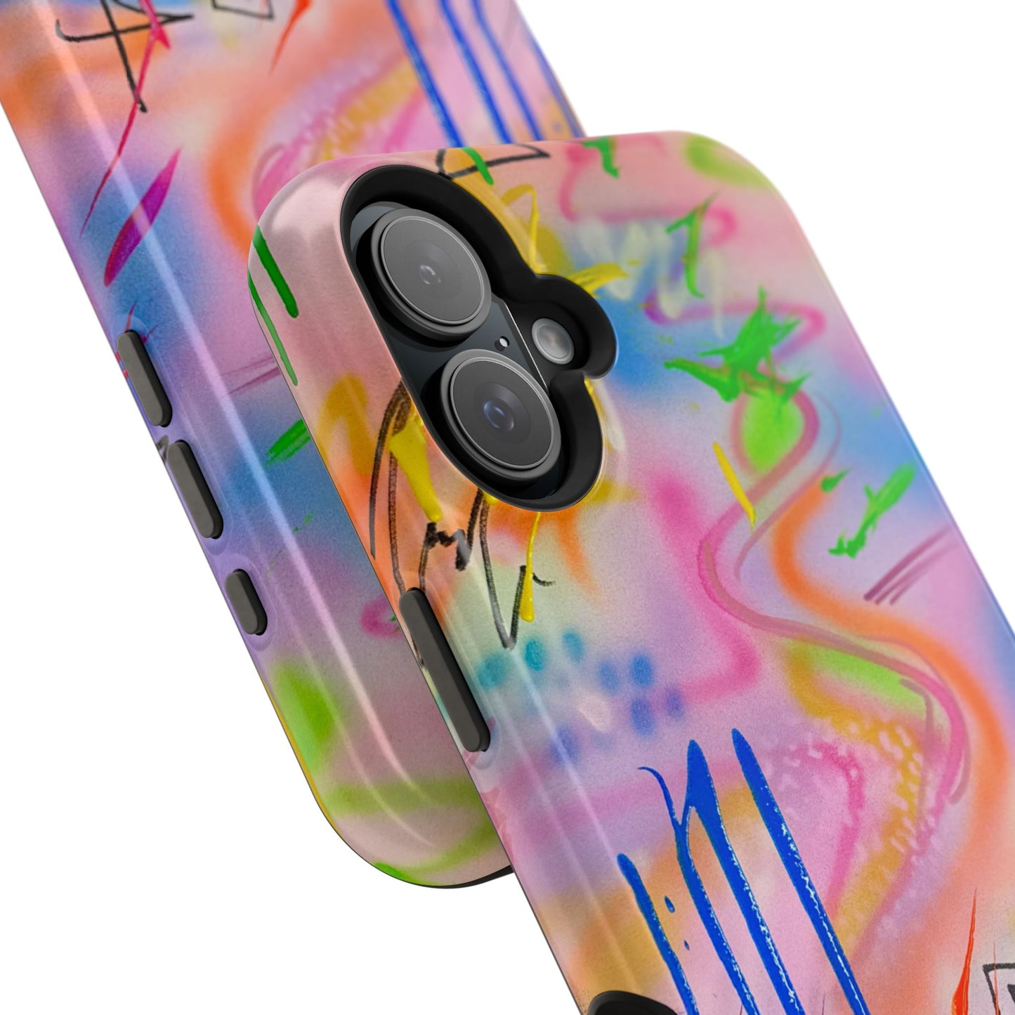 MagSafe "neon haze" airbrush iPhone case