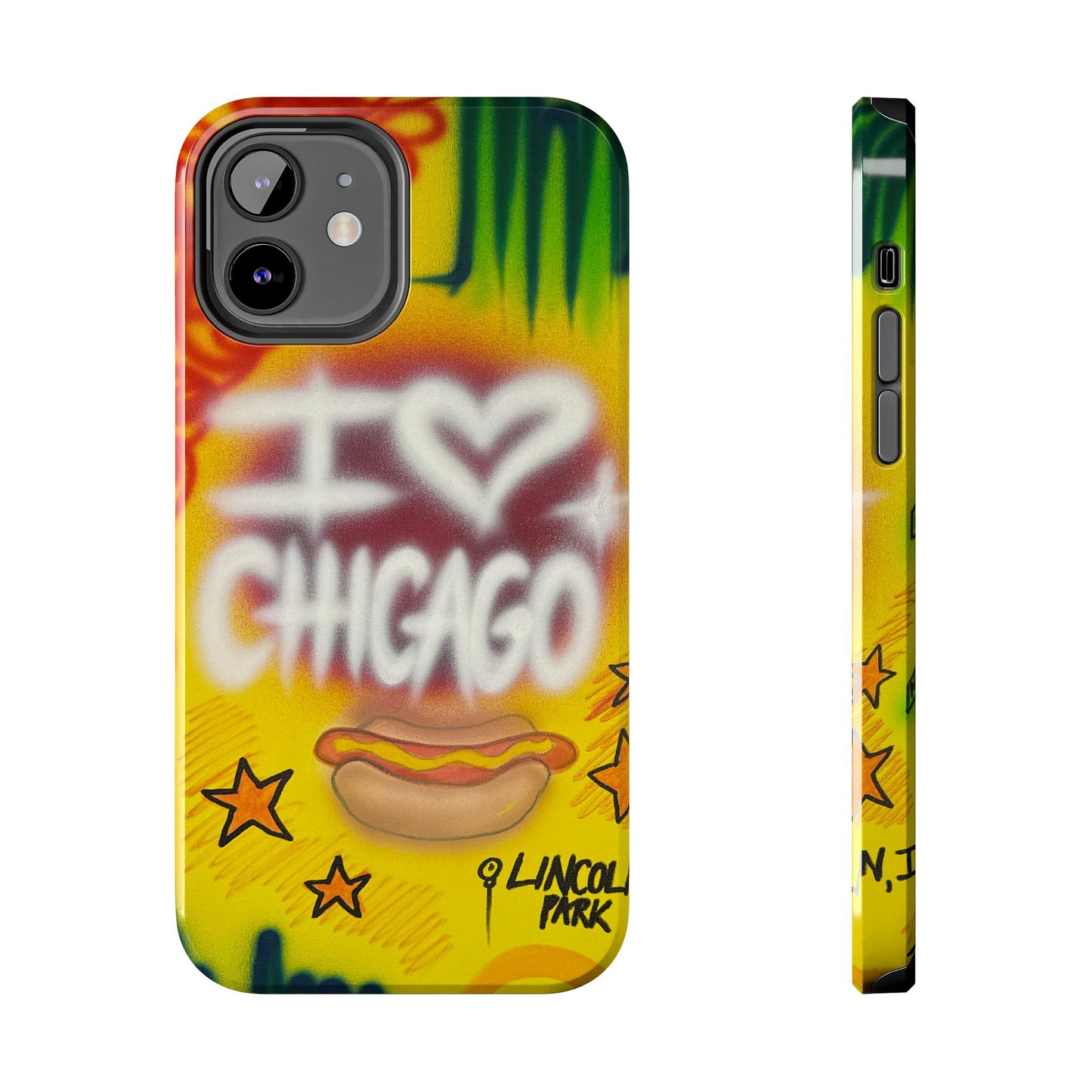 "chicago" airbrush iPhone case