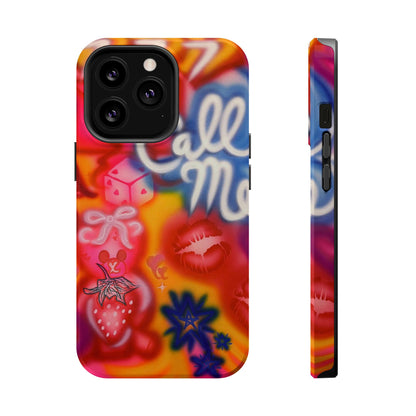 MagSafe "CALL ME!" airbrush iPhone case