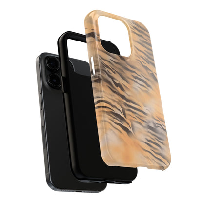 neutral tiger airbrush iPhone case