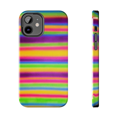 "colorful stripes" airbrush iPhone case